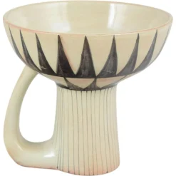 Skulpturale Vintage Steingutvase von Carl-Harry Stålhane für Rörstrand, 1960er