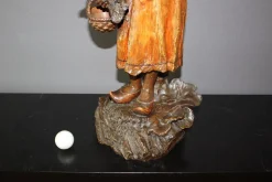 Skulptur eines Bauern in Terrakotta von Stellmacher, 1900