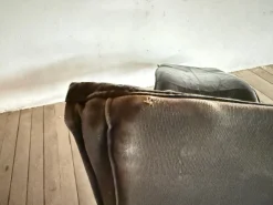 Skye Chaiselongue aus schwarzem Leder von Tord Björklund für Ikea, 1970er