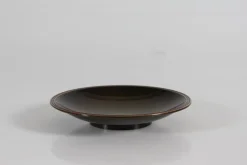 Small Art Deco Danish Low Bowl in Bronze from Just Andersen, 1940s