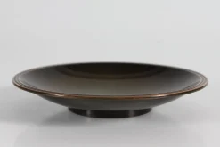 Small Art Deco Danish Low Bowl in Bronze from Just Andersen, 1940s