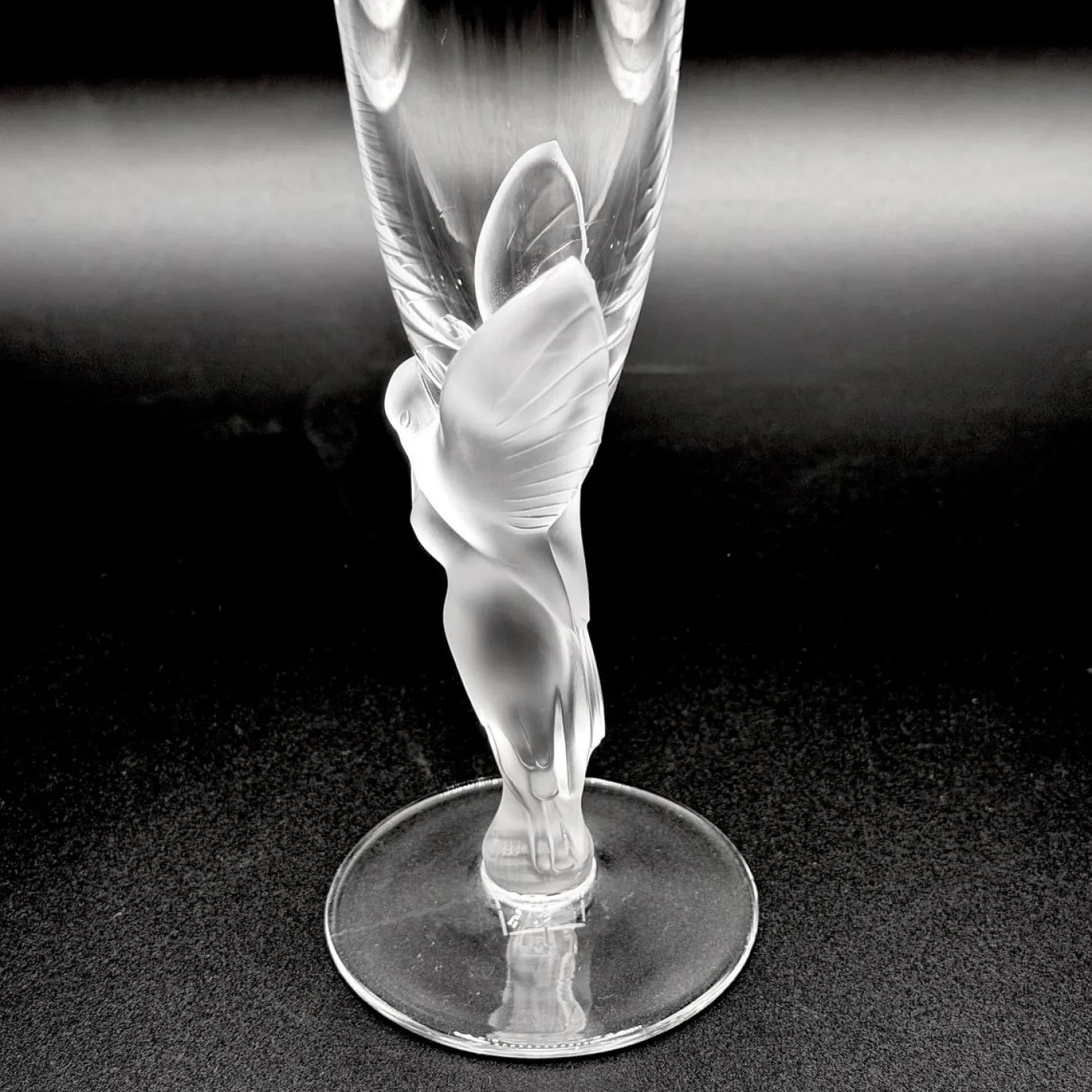 Snow Doves Champagnergläser aus Kristallglas von Igor Carl Fabergé, France, 1982, 12er Set