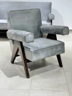 Sofa & Sessel Set von Pierre Jeanneret von Pierre Jeanneret, 1952, 3er Set