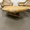 Sofas, Sessel und Couchtisch aus Bambus, 1970, 4er Set