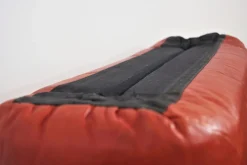 Sofas und Poufs aus Orangefarbenem Leder Marius & Marius von Mario Marenco für Arflex, 1970er, 3er Set
