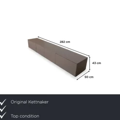 Soma Sideboard aus Holz in Grau von Kettnaker
