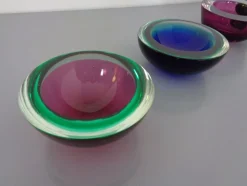 Sommerso Schalen aus Muranoglas von Flavio Poli, 1960er, 4er Set
