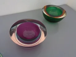 Sommerso Schalen aus Muranoglas von Flavio Poli, 1960er, 4er Set