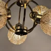 Space Age Deckenlampe aus Messing von Richard Essig, 1970er