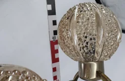 Space Age Deckenlampe aus Messing von Richard Essig, 1970er