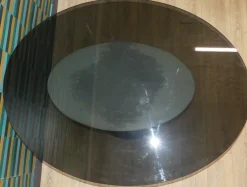 Space Age Esstisch aus Glas & Aluminium, USA, 1970er