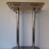 Space Age Konsole aus Chrom & Rauchglas, 1970er