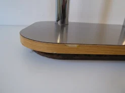 Space Age Konsole aus Chrom & Rauchglas, 1970er