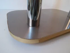 Space Age Konsole aus Chrom & Rauchglas, 1970er