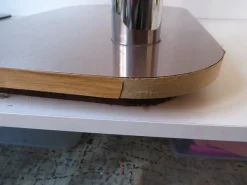 Space Age Konsole aus Chrom & Rauchglas, 1970er