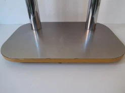 Space Age Konsole aus Chrom & Rauchglas, 1970er