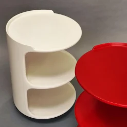 Space Age Nachttische auf Rollen, 1970er, 2er Set