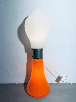 Space Age Stehlampe mit Lippenstift von Mazzega, Italien