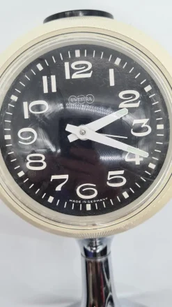 Space Age Wecker aus Verchromtem Stahl, 1970er