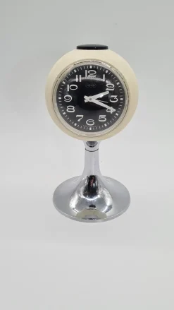 Space Age Wecker aus Verchromtem Stahl, 1970er