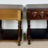 Spanische Nachttische aus Geschnitztem Holz, 1930, 2er Set