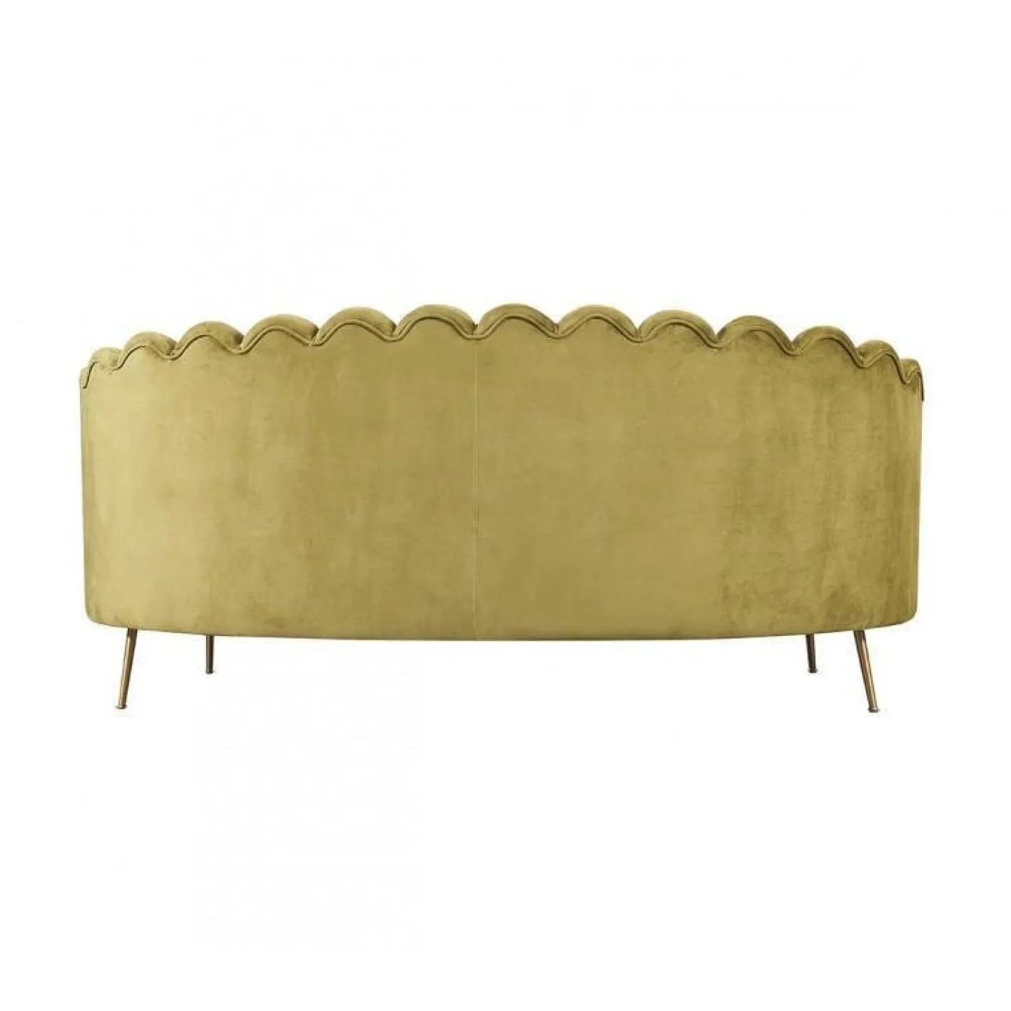 Spanisches Drei-Sitzer Sofa aus grünem Samt von Spanish Manufactory