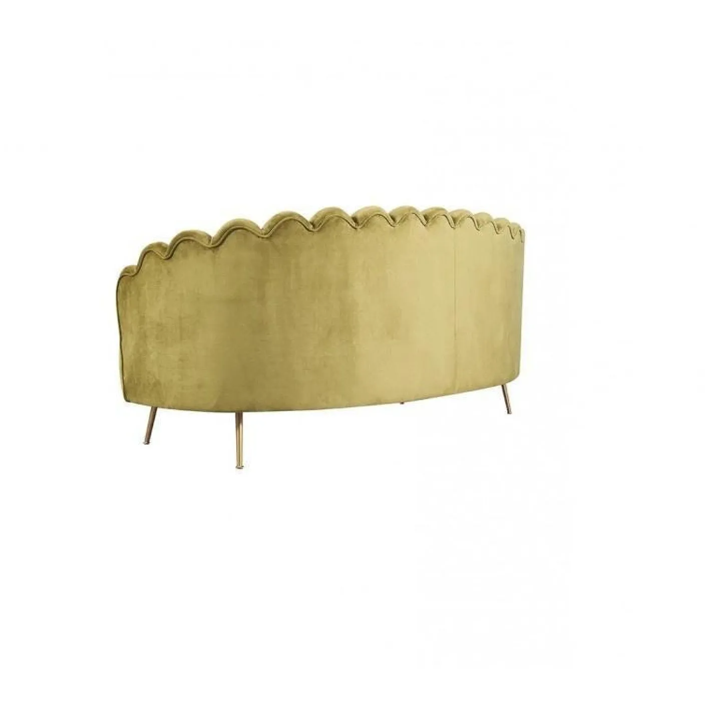 Spanisches Drei-Sitzer Sofa aus grünem Samt von Spanish Manufactory