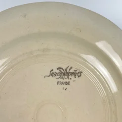Speiseteller mit Blumenmotiv aus Sarreguemines, 1920er-1940er Jahre, 5er-Set