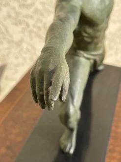 Spelter & Marmorskulptur von Jean De Roncourt, 1930
