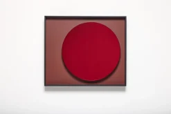 Spiegelmond mit Rahmen aus blauem Glas & lackiertem Holz von Reda Amalou Design