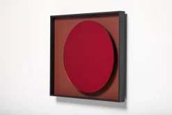 Spiegelmond mit Rahmen aus blauem Glas & lackiertem Holz von Reda Amalou Design
