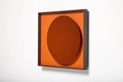 Spiegelmond mit Rahmen aus blauem Glas & lackiertem Holz von Reda Amalou Design