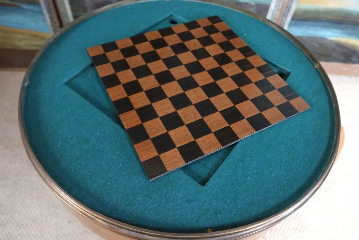 Spieltisch aus Wurzelholz, 1940er