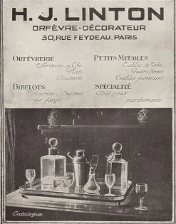 Spieltische aus Mahagoni von HJ Linton, 1920, 2er Set