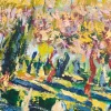 Spring, Öl auf Holz, Gerahmt