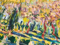 Spring, Öl auf Holz, Gerahmt