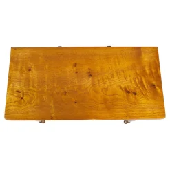 Spätbiedermeier Spieltisch aus Eschenholz, 19. Jh