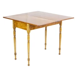 Spätbiedermeier Spieltisch aus Eschenholz, 19. Jh