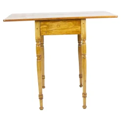 Spätbiedermeier Spieltisch aus Eschenholz, 19. Jh