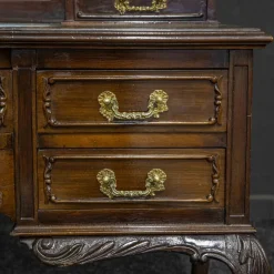 Spätviktorianischer Damen-Schreibtisch aus Mahagoni