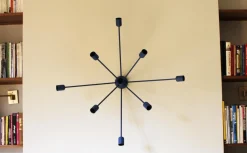 Sputnik 9-armige Wandlampe in Blau von Juanma Lizana