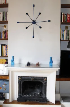 Sputnik 9-armige Wandlampe in Blau von Juanma Lizana