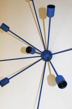 Sputnik 9-armige Wandlampe in Blau von Juanma Lizana