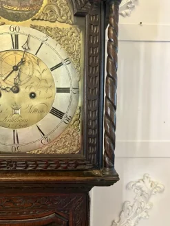 Standuhr aus Eiche, 18. Jh., 1780er