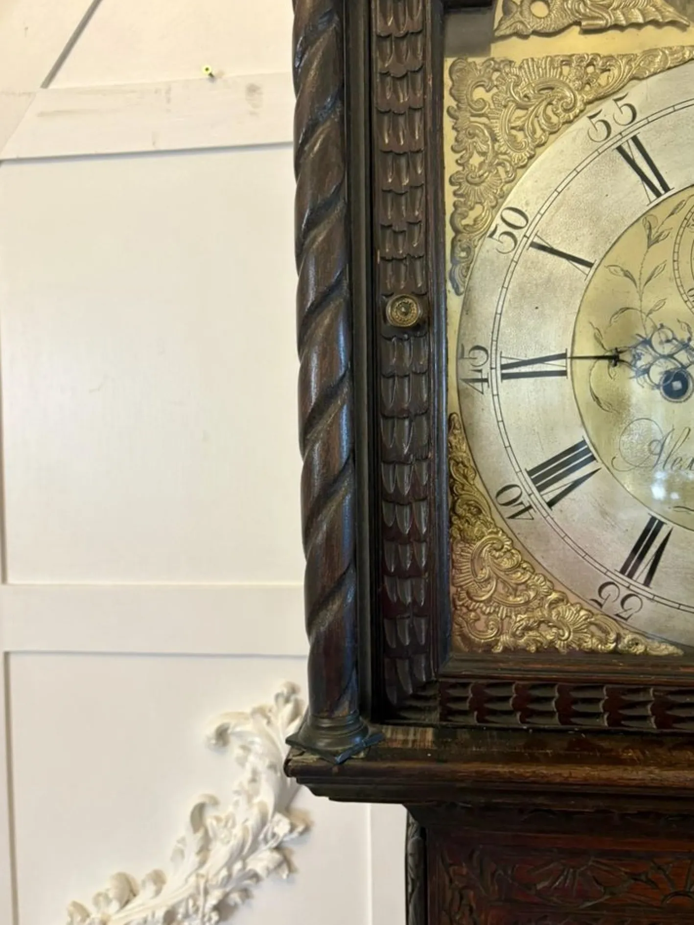 Standuhr aus Eiche, 18. Jh., 1780er