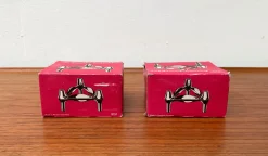 Stapelbarer deutscher Mid-Century Kerzenhalter von BMF, 1960er, 2er Set