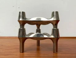 Stapelbarer deutscher Mid-Century Kerzenhalter von BMF, 1960er, 2er Set