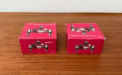 Stapelbarer deutscher Mid-Century Kerzenhalter von BMF, 1960er, 2er Set