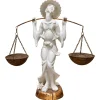 Statue aus Keramik & Holz, 1890er