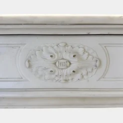 Statuen Kaminsims aus weißem Marmor, 1790